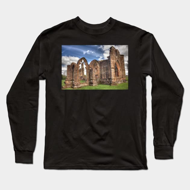 Lincluden Abbey Priory Church Photograph Dumfries and Galloway Long Sleeve T-Shirt by CreativeNatureM